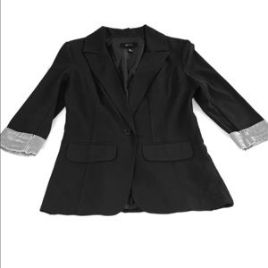 BCX suit jacket stripe sleeve - Navy - Size M